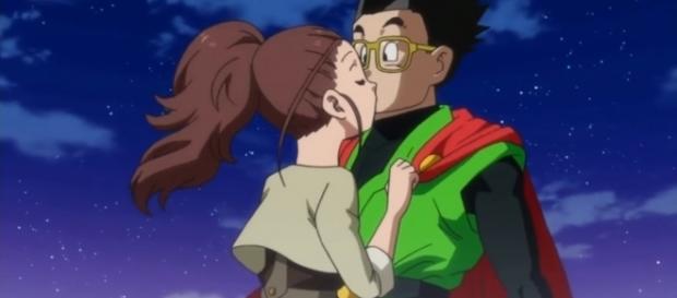 Beso de Gohan y Cocoa en el episodio 74. Beso de Gohan y Cocoa en el episodio 74.