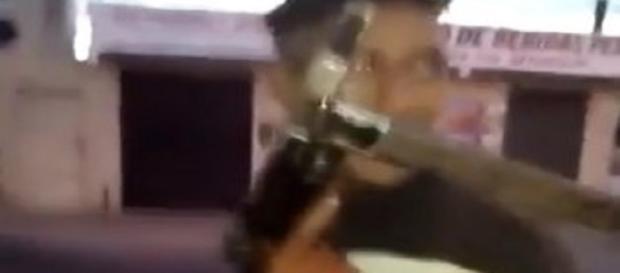 Imagens foram captadas pelo celular de um dos bandidos Imagens foram captadas pelo celular de um dos bandidos