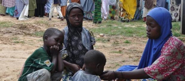 Un campo profughi in Nigeria in cui manca veramerte tutto. Un campo profughi in Nigeria in cui manca veramerte tutto.