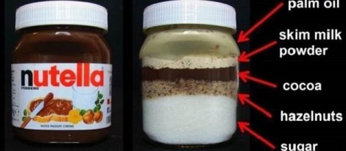 Imagem dos ingredientes da Nutella assustam (Foto: Reprodução/Reedit)