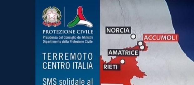 Il numero per gli sms solidali sul sito della Protezione Civile Il numero per gli sms solidali sul sito della Protezione Civile