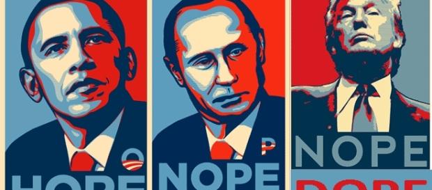 La célèbre affiche de la première campagne électorale d'Obama est copieusement et diversement détournée La célèbre affiche de la première campagne électorale d'Obama est copieusement et diversement détournée