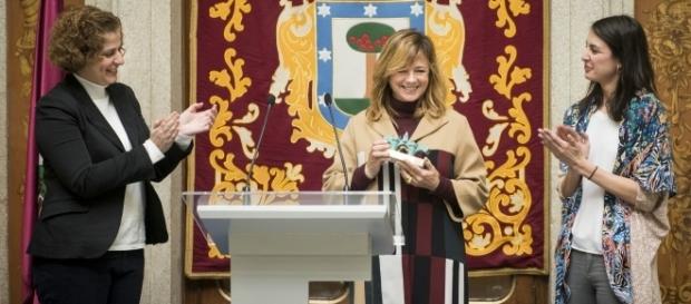 La entrega del premio Puente de Toledo a Emma Suárez del Cine Español en Carabanchel La entrega del premio Puente de Toledo a Emma Suárez del Cine Español en Carabanchel