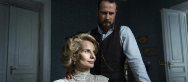 Magdalena Cielecka i Paweł Małaszyński w serialu "Belle Epoque". Fot. TVN Magdalena Cielecka i Paweł Małaszyński w serialu "Belle Epoque". Fot. TVN