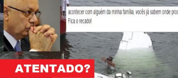 Mensagem reveladora de filho de Teori choca Mensagem reveladora de filho de Teori choca