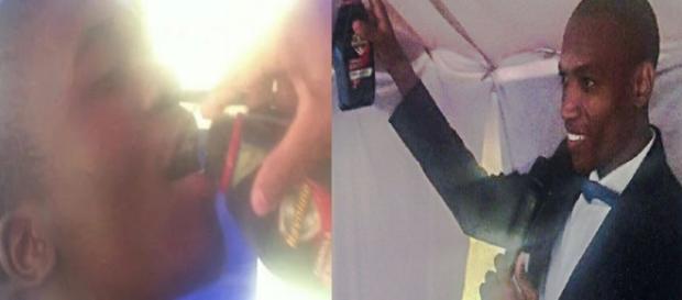 Pastor pede que fiéis bebam óleo de motor durante culto Pastor pede que fiéis bebam óleo de motor durante culto