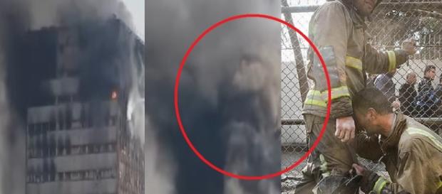Prédio desaba com dezenas de bombeiros dentro (Imagens: Google) Prédio desaba com dezenas de bombeiros dentro (Imagens: Google)