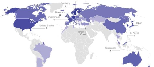 Top 10 des économies les plus innovantes Top 10 des économies les plus innovantes