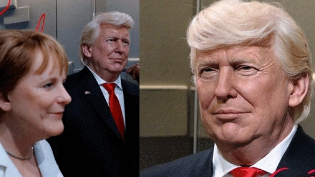 Ouf, en deux mois seulement (contre six habituellement) le musée Grévin a réussi un Donald Trump rivalisant avec celui de Madame Tussauds à Londres