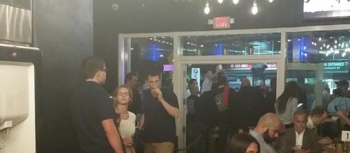 Lots of activity at the Grand Opening of Pincho Factory on 1250 S.Miami avenue, photo credit: Eric L. Labrador, camera phone