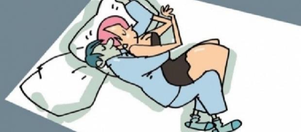 Dormir de conchinha pode indicar harmonia entre o casal Dormir de conchinha pode indicar harmonia entre o casal