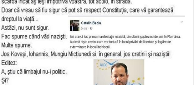 Fotografia mesajului care i-a jignit pe protestatari Fotografia mesajului care i-a jignit pe protestatari