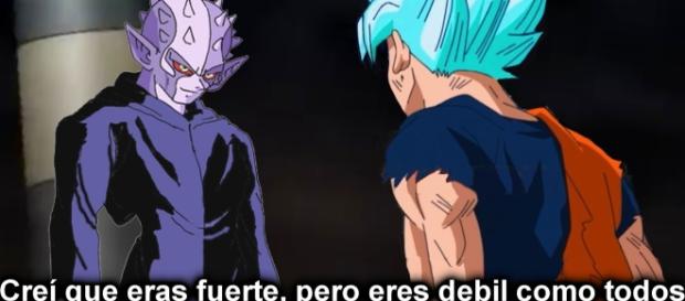 Goku contra el guerrero misterioso Goku contra el guerrero misterioso