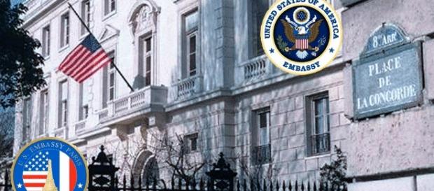 Les relations entre la France de F. Hollande et les États-Unis de D. Trump sont glaciales. En sus, un permis de construire de l'ambassade est pendant Les relations entre la France de F. Hollande et les États-Unis de D. Trump sont glaciales. En sus, un permis de construire de l'ambassade est pendant