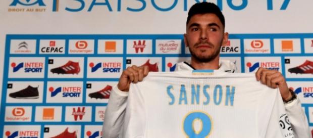 Morgan Sanson, nouveau joueur de l'Olympique de Marseille Morgan Sanson, nouveau joueur de l'Olympique de Marseille