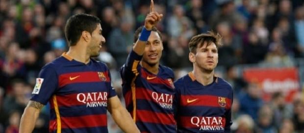 O trio MSN procura daar mais uma vitória ao Barça O trio MSN procura daar mais uma vitória ao Barça