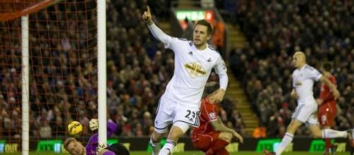 Liverpool 4-1 Swansea: Adam Lallana bags a brace as Jonjo Shelvey ... - dailymail.co.uk