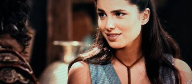 Aruna termina a novela, já velha, ao lado de Josué Aruna termina a novela, já velha, ao lado de Josué