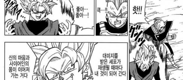 Zamasu cura las heridas de Black Zamasu cura las heridas de Black