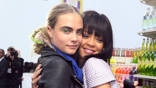 cara Delavingne e Rihanna sul set del film ma anche amiche nella vita