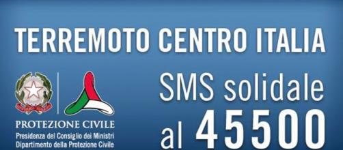 Terremoto Centro Italia SMS solidale al 45500 - CanaleSicilia - canalesicilia.it