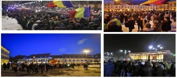 Se manifestează pașnic în stradă împotriva intenției de modificare a codului penal Se manifestează pașnic în stradă împotriva intenției de modificare a codului penal
