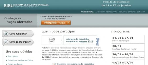 Vagas do Sisu 2017 já estão disponíveis para consulta Vagas do Sisu 2017 já estão disponíveis para consulta