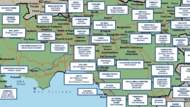 Una mappa dei clan della camorra di Napoli in continuo aggiornamento