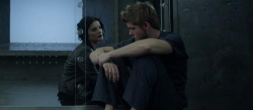 Jane (Jamie Alexander) and Roman (Luke Mitchell) in 'Blindspot'/Photo via screencap, 'Blindspot'/NBC