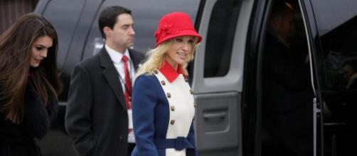 Trump advisor Kellyanne Conway's £3000 Gucci inauguration outfit ... - thesun.co.uk
