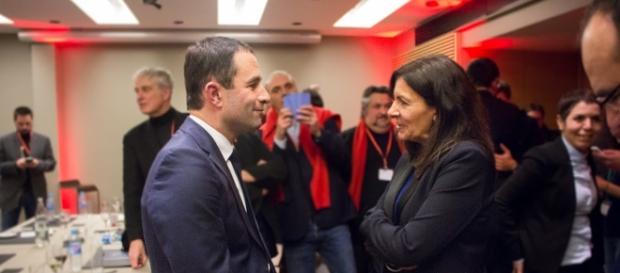 Benoit Hamon et Anne Hidalgo - Benoit Hamon et Anne Hidalgo -