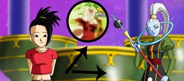 imagen referencial de la nueva saiyajin, junto a Vados imagen referencial de la nueva saiyajin, junto a Vados