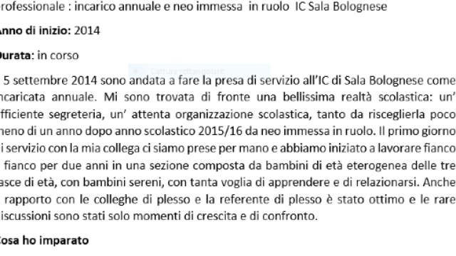 Come compilare il Currculum Formativo