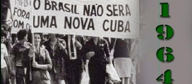 Passeata contra o governo de Jango em 1964 Passeata contra o governo de Jango em 1964