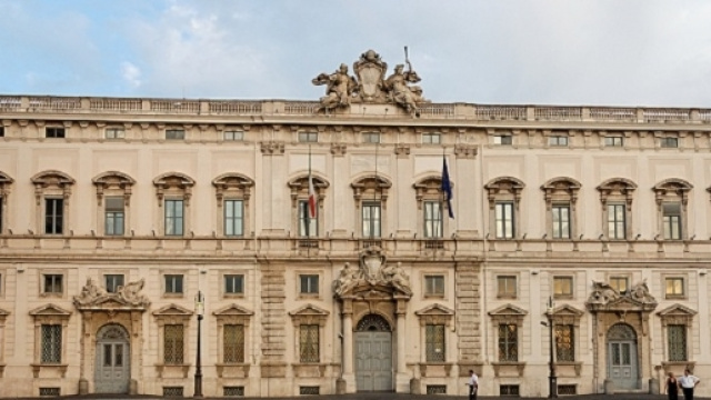 Palazzo della Consulta a Roma.