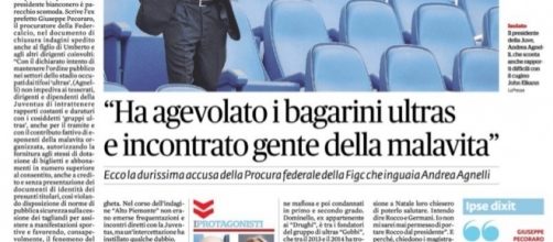 Andrea Agnelli accusato da Giuseppe Pecoraro, Il Fatto Quotidiano