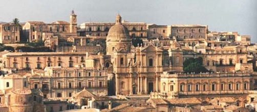 Veduta del centro storico di Noto