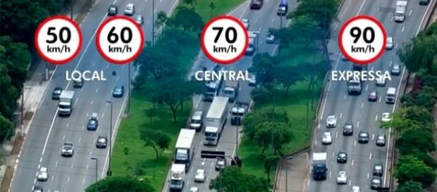 Como ficarão os limites de velocidade nas marginais Como ficarão os limites de velocidade nas marginais