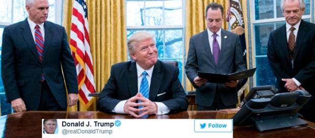 Donald Trump a utilisé son compte Twitter personnel pour annoncer un ''grand jour pour la sécurité'' Donald Trump a utilisé son compte Twitter personnel pour annoncer un ''grand jour pour la sécurité''