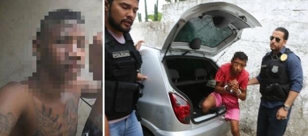 Imagem do menor que confessou ter matado o taxista. Imagem do menor que confessou ter matado o taxista.