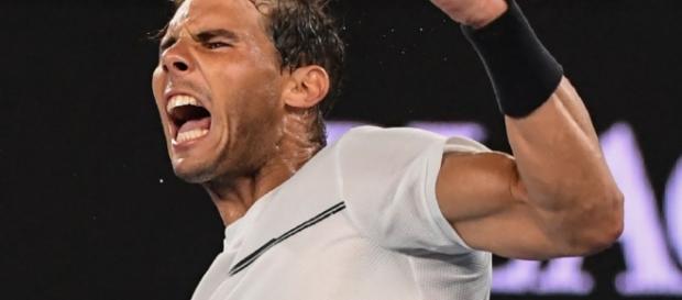 Rafael Nadal exulte après une victoire à l'Open d'Australie à Melbourne (AFP/SAEED KHAN) Rafael Nadal exulte après une victoire à l'Open d'Australie à Melbourne (AFP/SAEED KHAN)