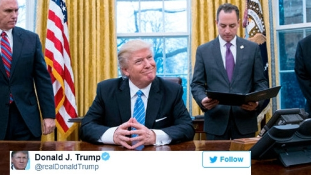 Donald Trump a utilisé son compte Twitter personnel pour annoncer un ''grand jour pour la sécurité''