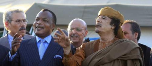 Sassou, Président du Congo, avant la disparition du Président Kadhafi