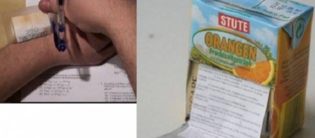 Alunos que abusaram da criatividade na hora de colar. Alunos que abusaram da criatividade na hora de colar.