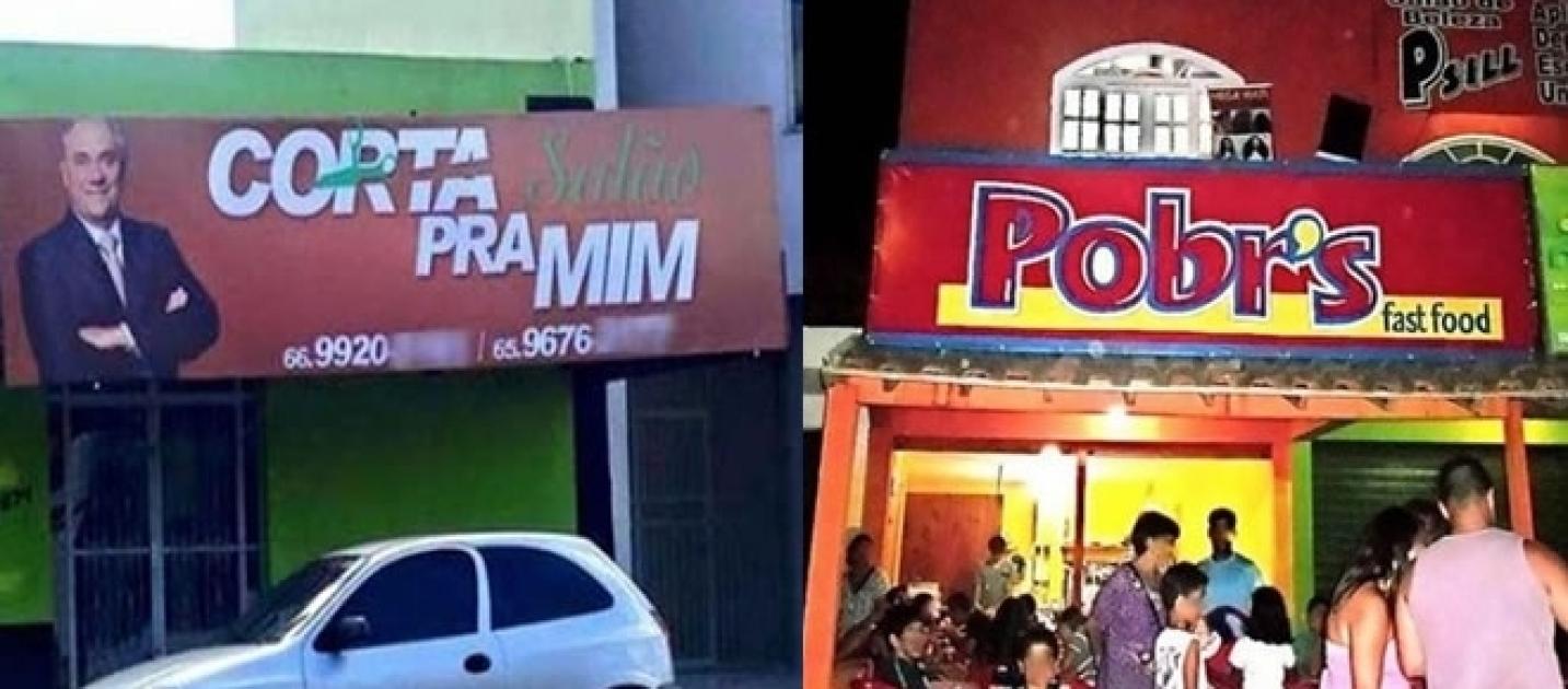 Veja os comércios com os nomes mais criativos e bemhumorados