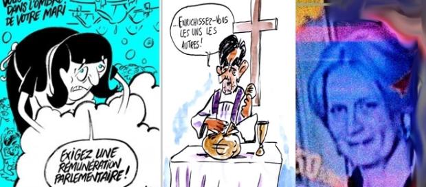 Les caricaturistes peinent encore un peu à traiter le Penelopegate, mais Charlie (à g.) réagit déjà Les caricaturistes peinent encore un peu à traiter le Penelopegate, mais Charlie (à g.) réagit déjà