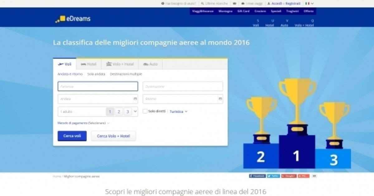 Compagnie Aeree: Ecco La Migliore Al Mondo Nel 2016 Secondo I Viaggiatori