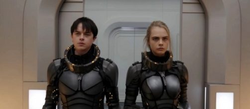 Cara Delevingne e Dan Dehaan sul set di Valerian