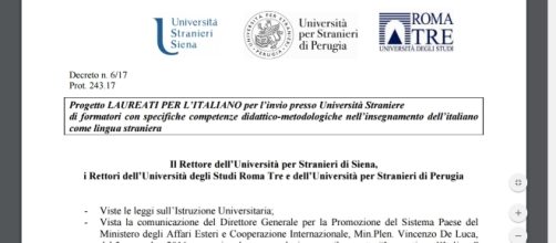 Insegnare lingua italiana all'estero, procedura selettiva