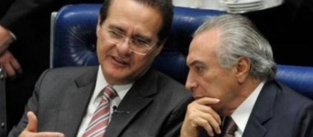 Renan Calheiros e o presidente Michel Temer Renan Calheiros e o presidente Michel Temer